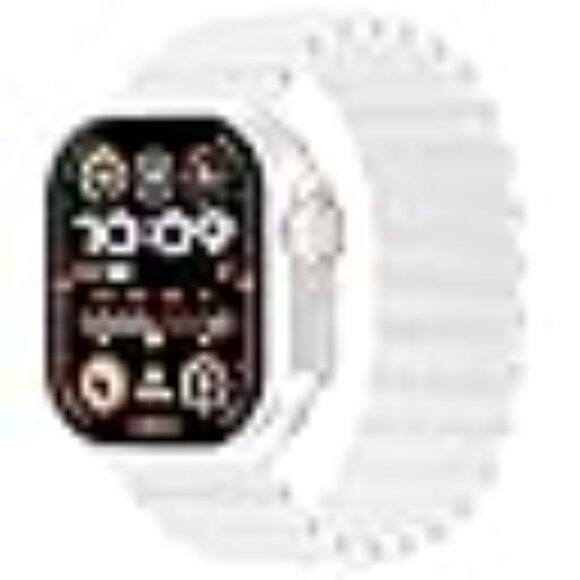 Apple Watch Bands Compatible White and Black 2 Watch Bands Stretch Ribbed Medium - Picture 7 of 14